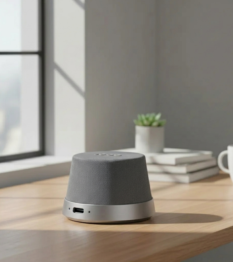 Detalhe da fixação magnética da Caixa de Som Joog Megasafe MMS-01 Cinza