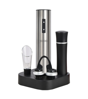 Kit Abridor de Vinho Elétrico Joog JG-EW3 - Prata