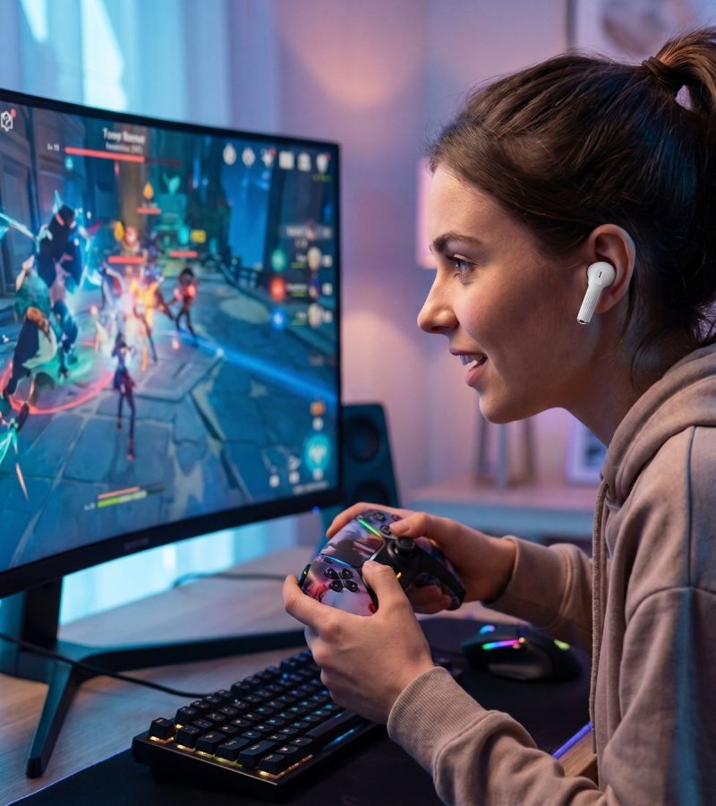 Fone Joog Air2 Pro com estojo de carregamento portátil